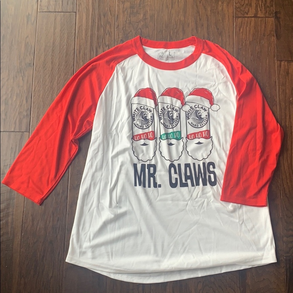 NWOT - Mr. Claws raglan tee